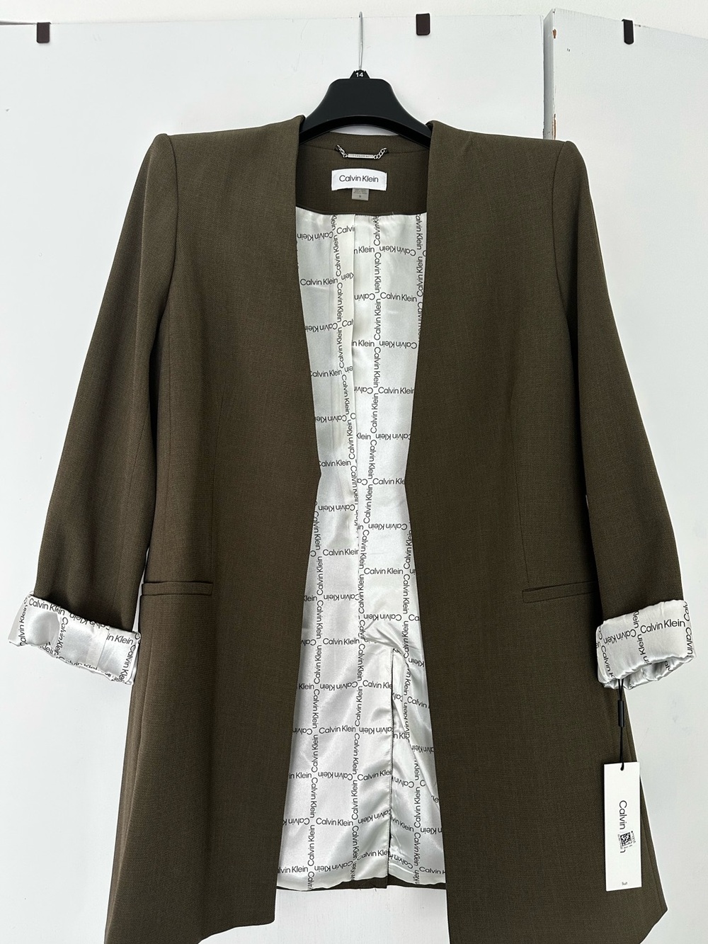 Calvin Klein Open-Front Blazer Jacket